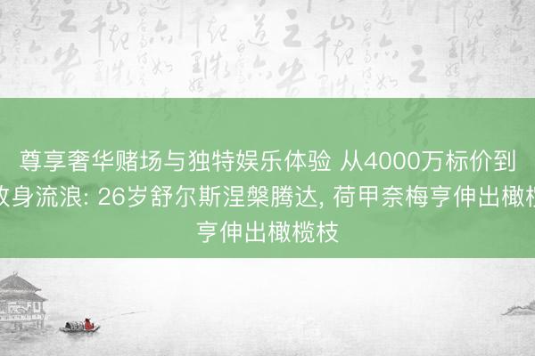 尊享奢华赌场与独特娱乐体验 从4000万标价到解放身流浪: 26岁舒尔斯涅槃腾达， 荷甲奈梅亨伸出橄榄枝