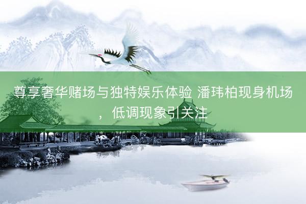 尊享奢华赌场与独特娱乐体验 潘玮柏现身机场，低调现象引关注